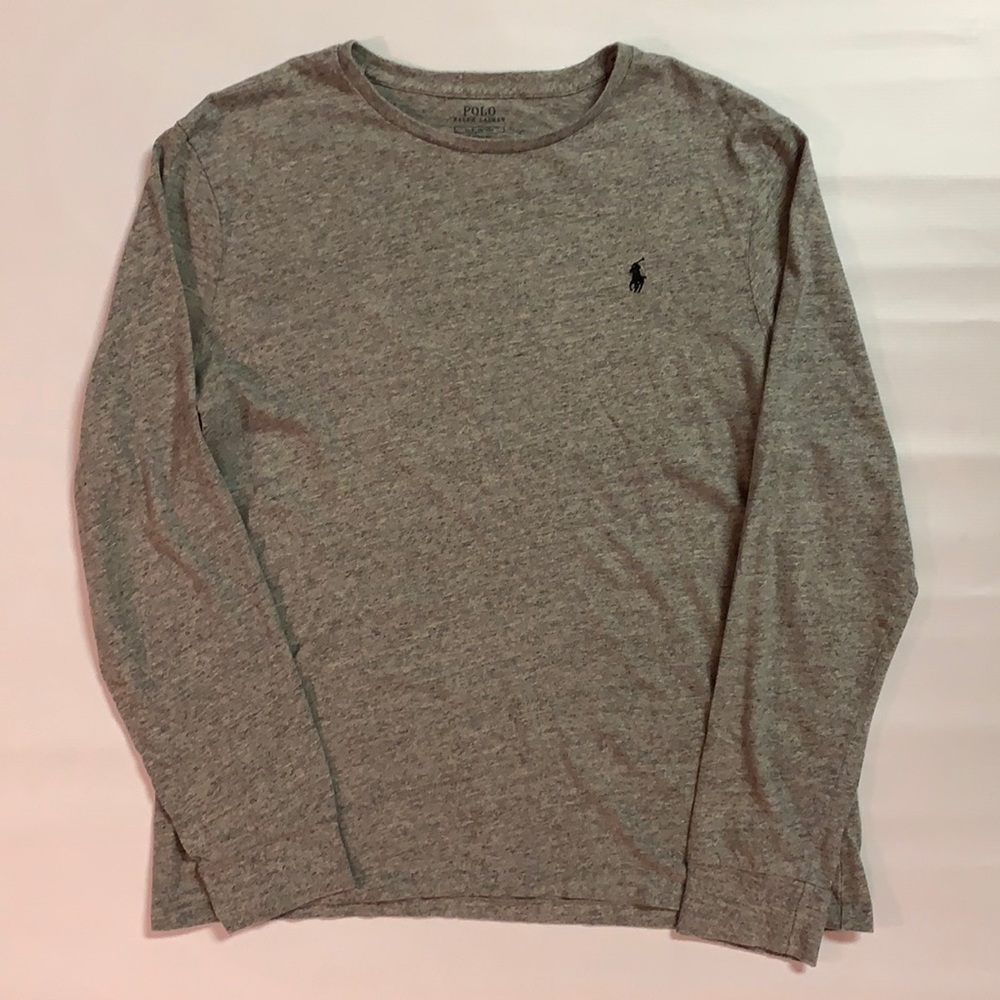 Polo longsleeve heather gray tee